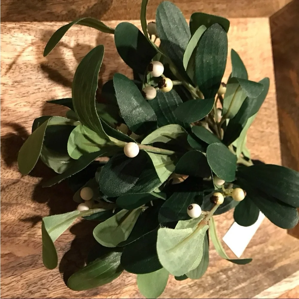 ✨Mistletoe Swag Bouquet with Black Velvet Ribbon - Hearth & Hand with Magnolia✨